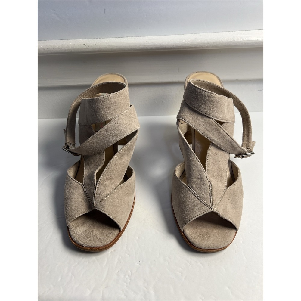 Kristen Cavallari By Chinese Laundry Laura Suede Chunky Heal Sandal Size 10 Y2K - Picture 1 of 8